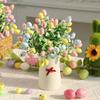 Set of 5 Foam Easter Eggs Planter for Festival Indoor Desktop Decoration Creative Safe Materials Practical Decorating