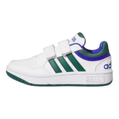 Hoops Lifestyle Comfortable Versatile Support Low-Top Kids Basketball Shoes Kids Sneakers White IH7896