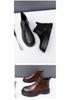 Retro British Style Men's High-top Martin Chelsea Boots - Large Size, Thick Sole, Versatile Workwear Design.