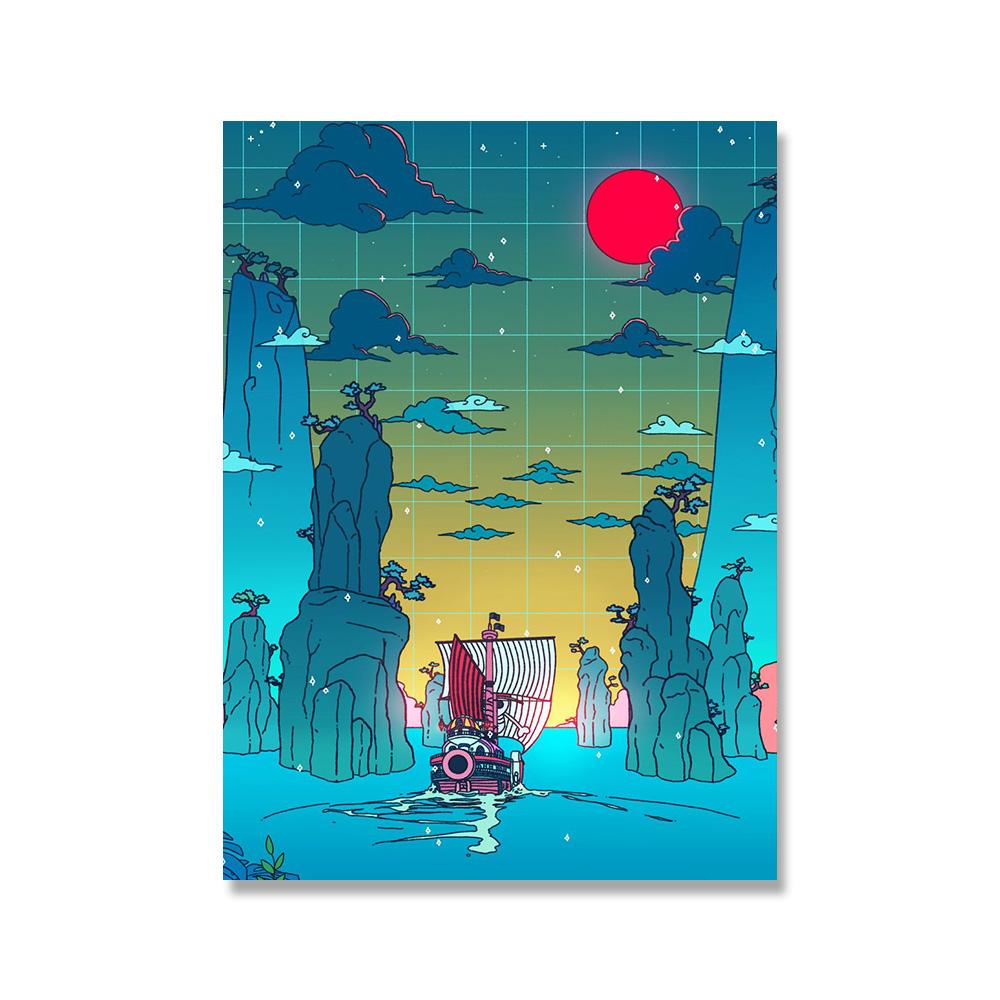 Hot Poster Seerlight Anime Poster City Night Decoration Art Decor Painting Home Decor Kawaii Room Decor Canvas Poster