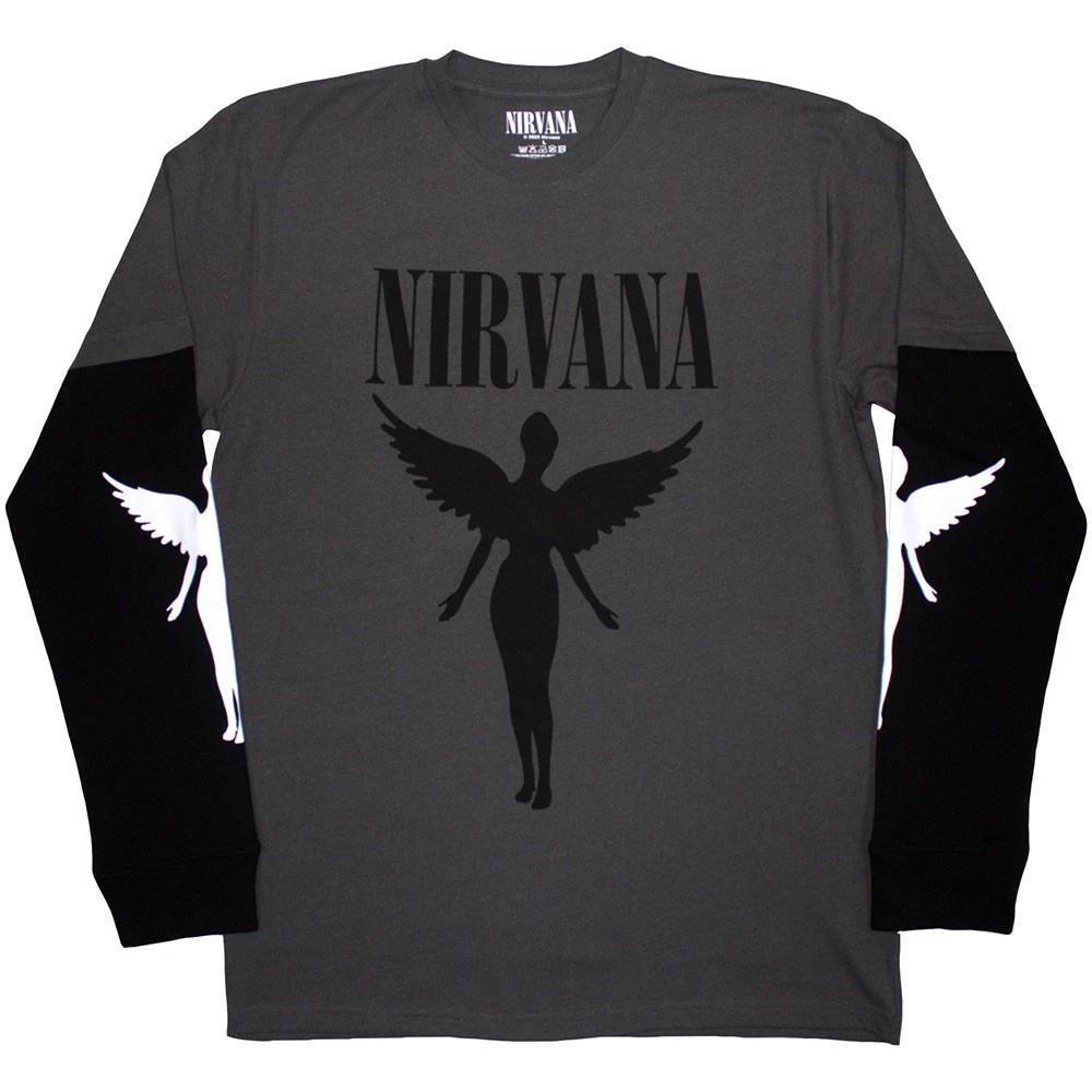 Longsleeve Nirvana In Utero Mono Official T-Shirt Mens S