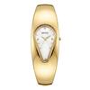 Women's Teardrop Dial Bangle Watch Rhinestone Minimalist Dress Wristwatch