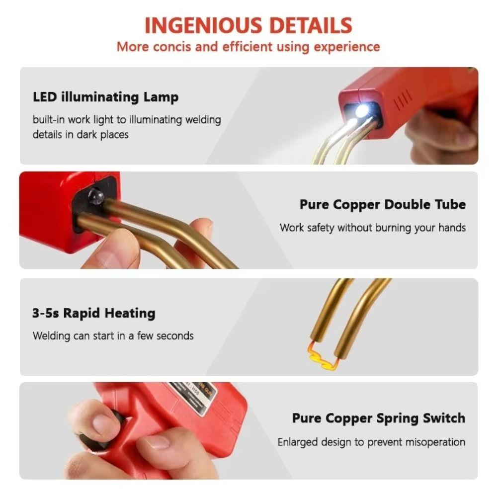 Rapid Heating Hot Staple Plastic Welding Machine All-In-One Plastic Welding Kit  Garage Maintenance