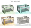 Foldable Transparent Storage Box for Books & Clothes - Extra Large