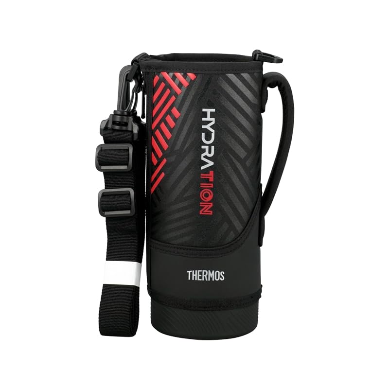 Thermos Replacement Sports Bottle with Handy Black Orange FJS-1000F Pouch, (BKOR)