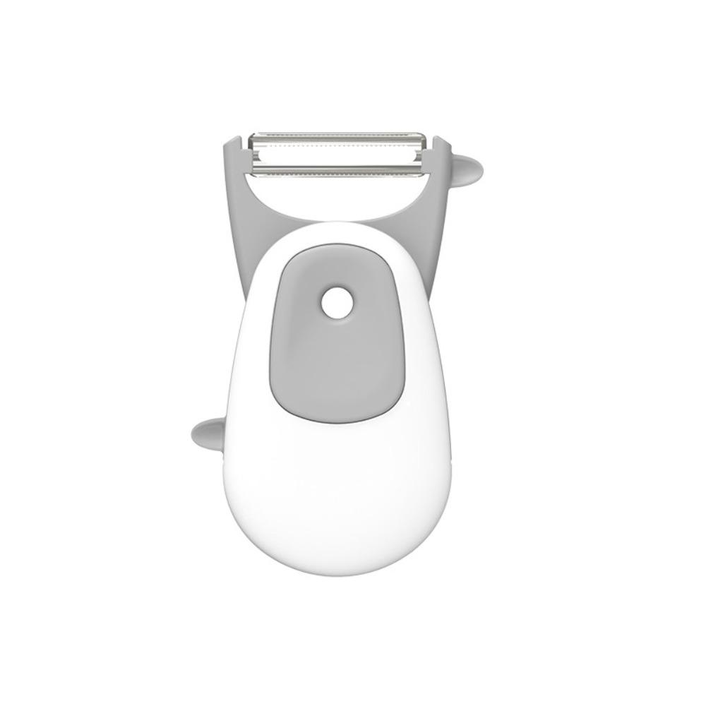 

Креативная многофункциональная овощечистка 3-в-1, складная, прочная, для фруктов, магнитная картофелерезка, кухонный инструмент для дома белый