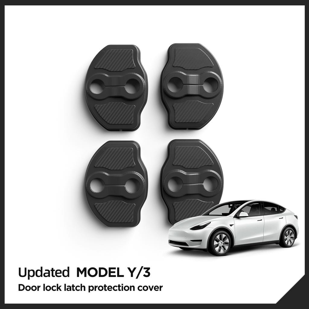 For Tesla Model Y Car Door Lock Cover Model 3 2026-2026 Car Styling Door Lock Protection Cap Modification Accessories 4pcs