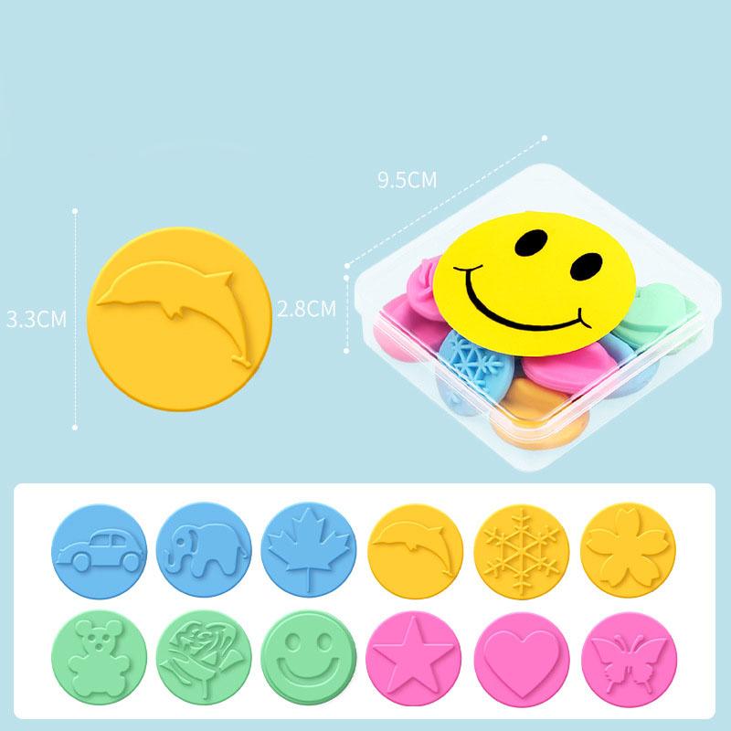 Finger Ink Pads Washable Craft Stamp Pad Kids Diy Early Learning Art And Craft Paint Set Painting Drawing Tools Kit For Children