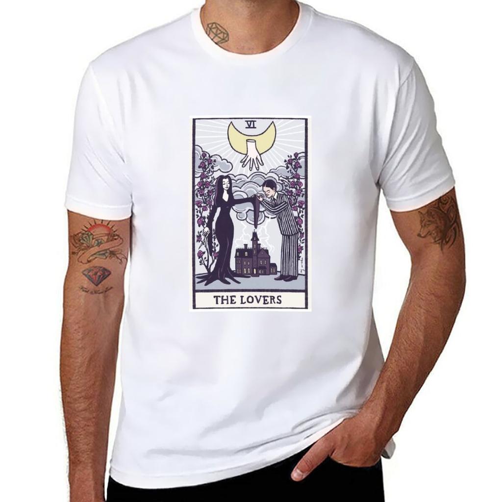 Gomez Addams Halloween Spooky Fictitious Structure Leader Family Love The Lovers - Tarot - Addams Fa T-Shirt
