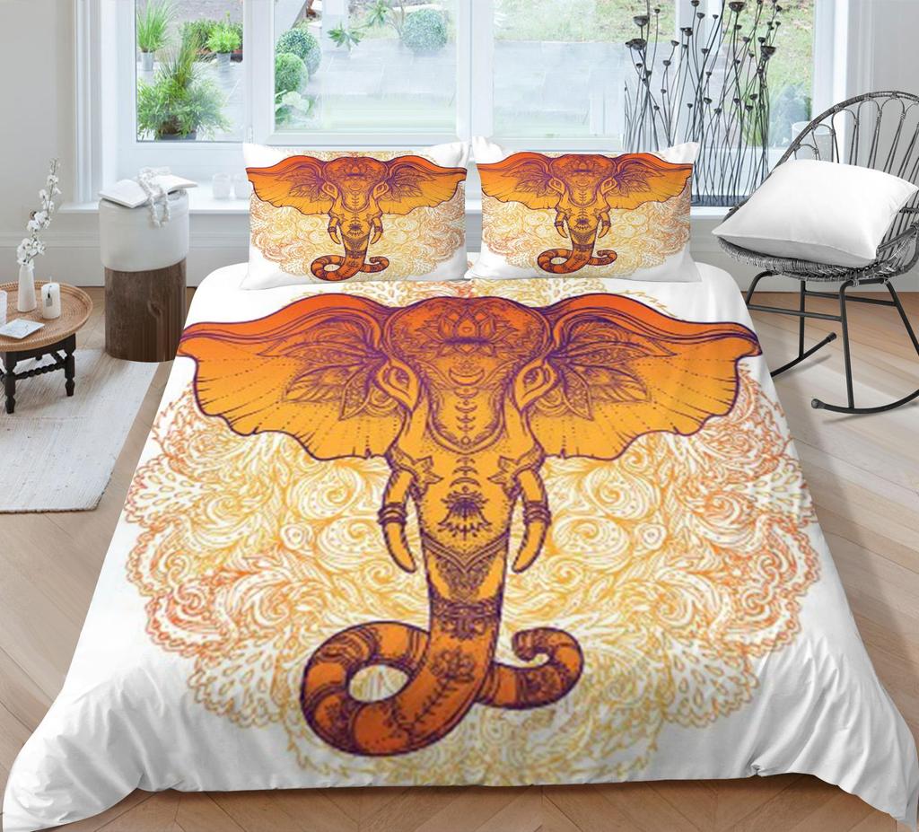 Bohemia Bedding Set Comforter Duvet Cover Soft Breathable Bed Suit Home Bedclothes 2/3pcs Luxury Polyester