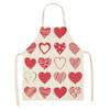 Love heart pattern colorful apron Lovers Hotel dinner apron Home Cooking Kitchen apron Chef Linen apron Clean apron