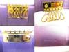 Authentic PRADA Metallic Purple Saffiano Metal Leather 6 Pics Key Chain #a367  Refurbished