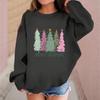 Children's Fashionable Casual Long-sleeved Loose Christmas Print Pullover Sweatshirt