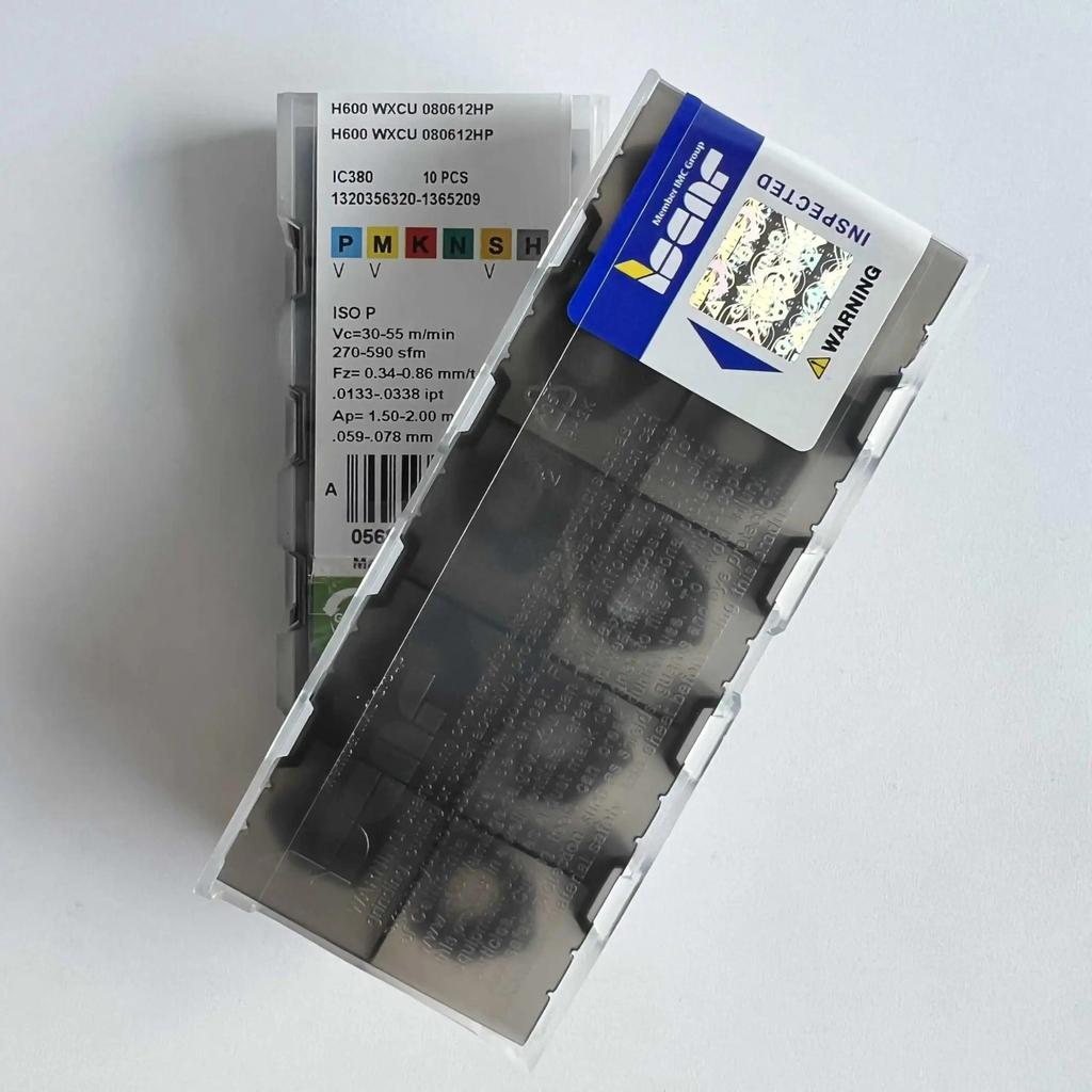 ISCAR / H600WXCU080612HP IC380 /Industrial indexable carbide inserts 10 Pcs