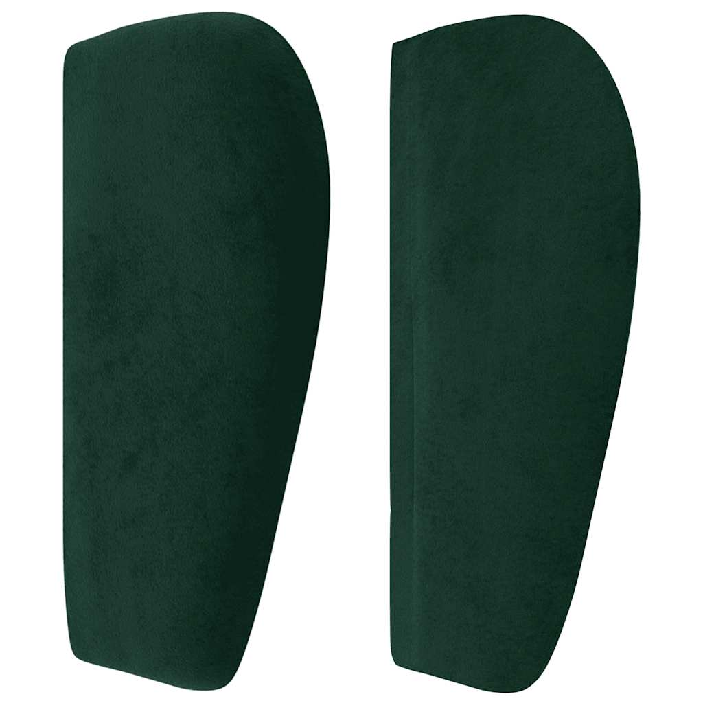 Vidaxl Wingback Headboard, Dark Green, 147X23X78/88 Cm, Velvety