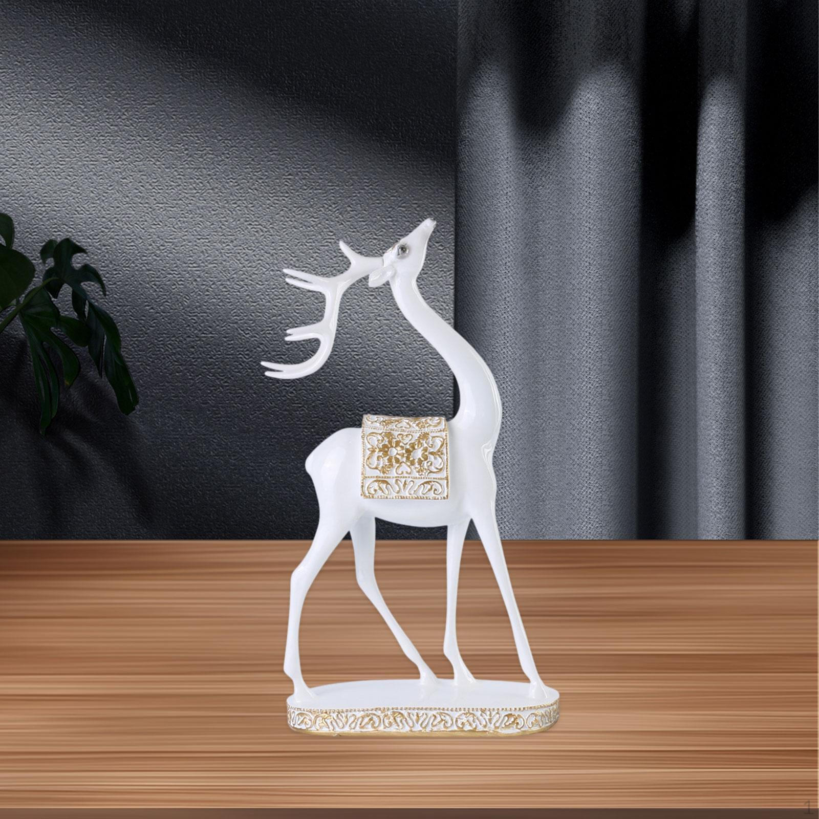 

Декоративная фигурка оленя, скульптура лося, подарок на день рождения, коллекционный декор, статуэтка животного, настольная Short