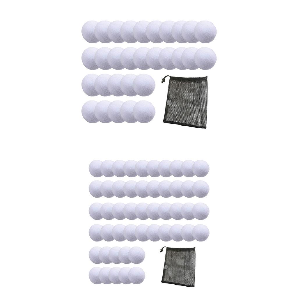 Artificial Snowballs Synthetic Fiber Snowball Fight Party Toy Fake Snowballs for Christmas Gift Indoor Outdoor Decor