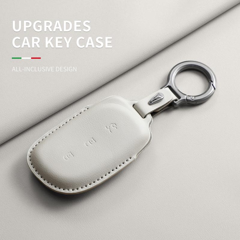 Car Key Case Cover For Lynk & Co Z20 900 Z10 Leather Car Remote Key Case Cover Car Keychain Protector Shell Garnish Accessories