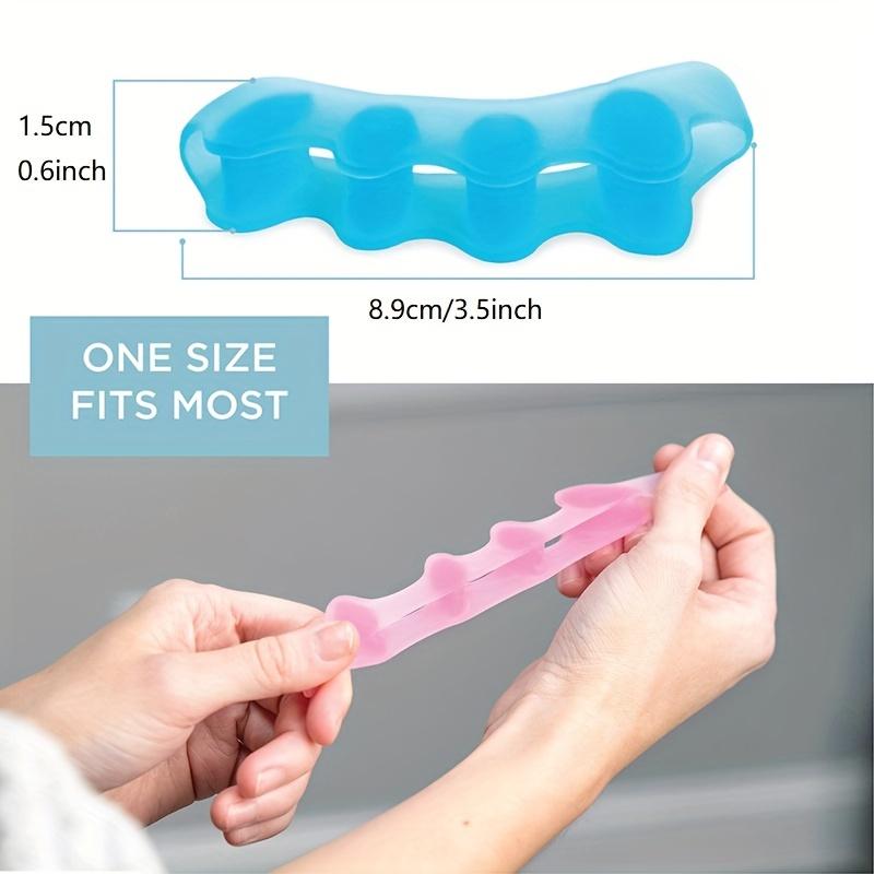 2/6Pcs Soft Silicone Toe Separator Bunion Corrector Toe Spacers Toe Straightener Relieve Foot Pain Plantar Fasciitis Foot Tool