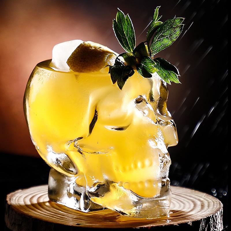 Halloween Haushalt Totenkopf Glas Teetasse Transparent Kaffee Saft Becher Trinken Bar Club Whisky Wein Bier Tasse