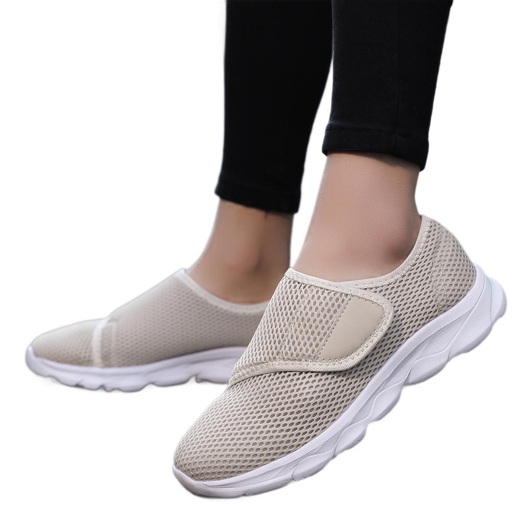 Large size mesh breathable casual shoes flat single shoes lightweight comfortable shoes casual shoes