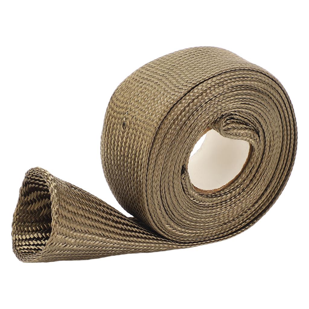 Automotive Hitzeschutzhülle 9,8ft 0,75in Basaltfaser Gewebt Hochtemperaturbeständig Kraftstoffleitung H