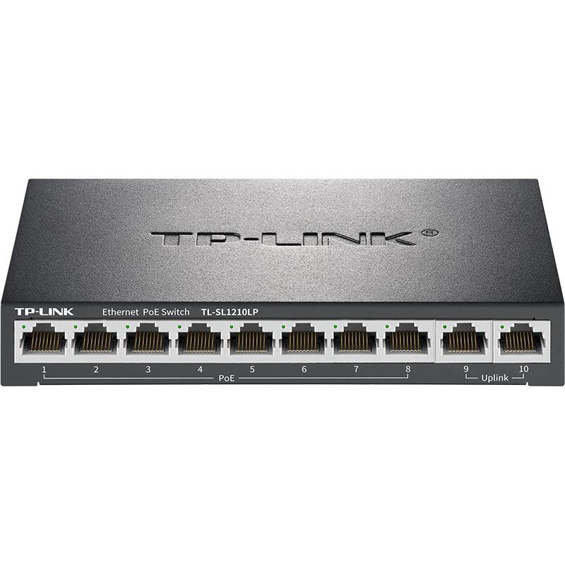 Tp-Link TL-SL1210LP 10-Port Unmanaged PoE Switch with 2 Gigabit Uplinks