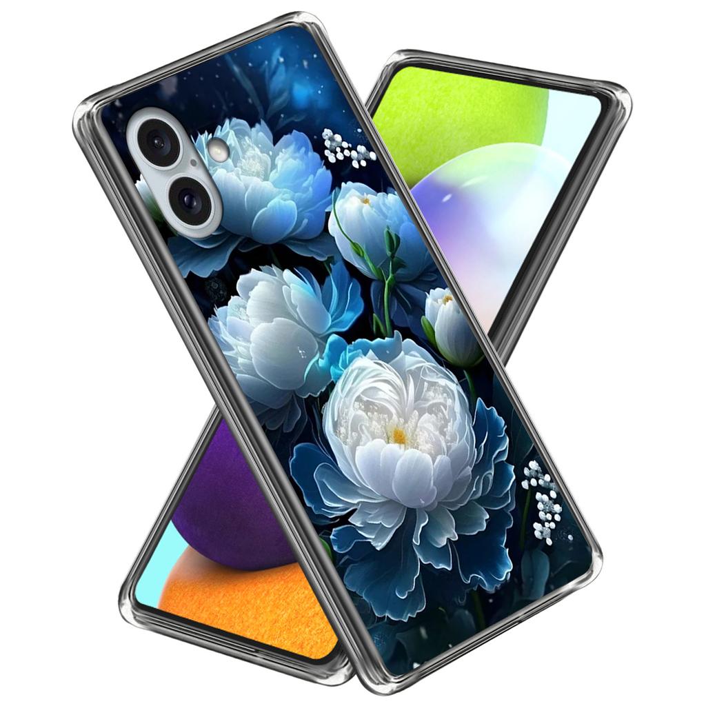 For iPhone 16 Plus Case Pattern Printed Shockproof TPU Phone Cover
