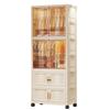 Children's Wardrobe & Storage Cabinet for Clothes, Snacks & Toys - No-Install Foldable Plastic Box