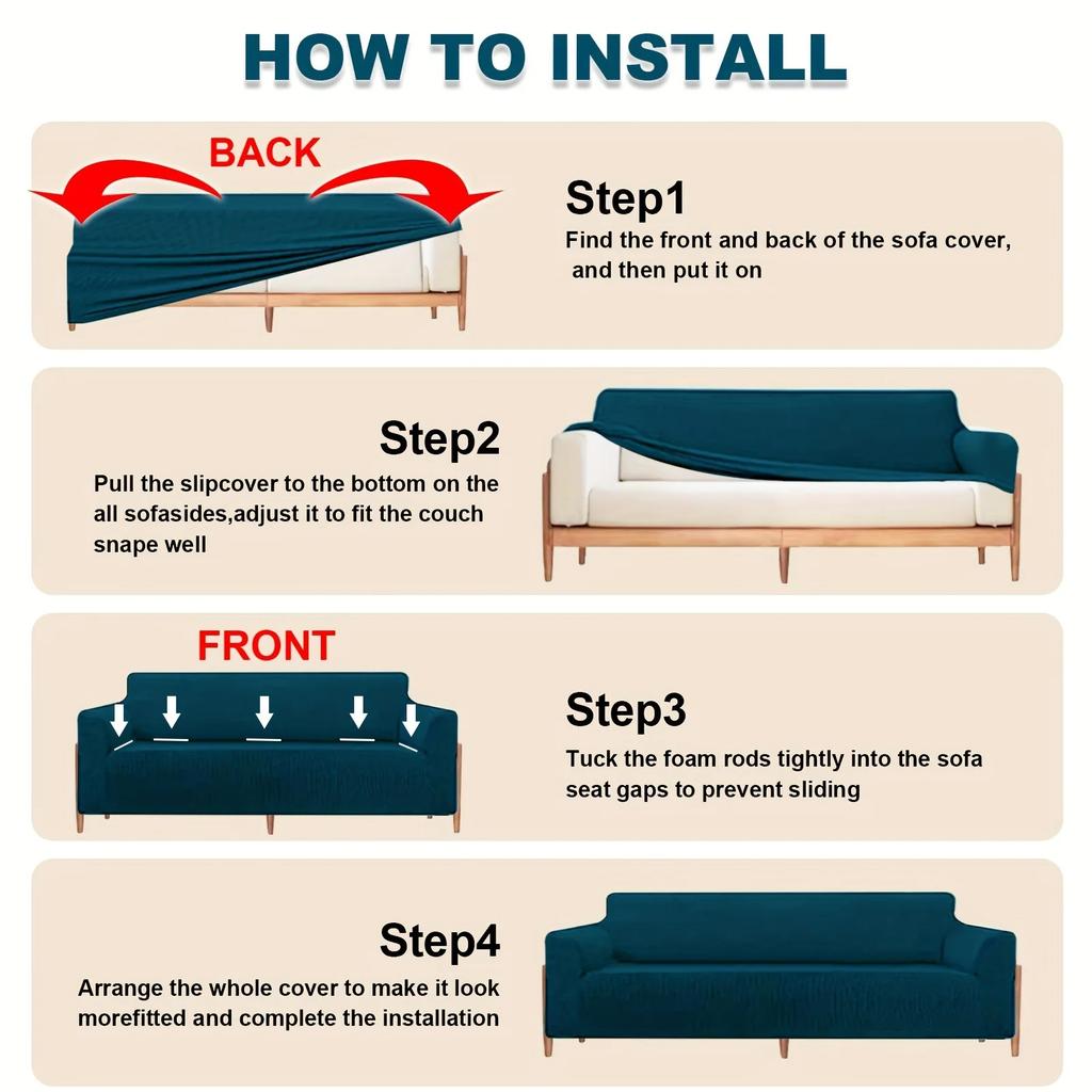 Elastic Sofa Slipcovers Prevent Cat Scratching Living Room Sectional Corner L-shapeChair Protector Couch Cover 1/2/3/4/5 Seater