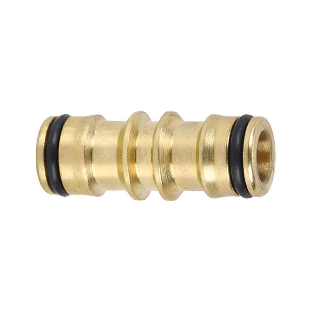 2 Way Garden Brass Hose Connector Joiner Coupler Watering Water Pipe Tap Male Water Pipe Repair Extension Joint 1PCS/2PCS