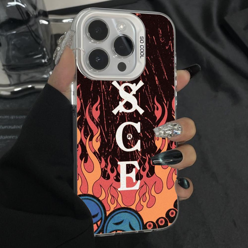 

ASCE P-Portgas D A-Ace Phone Case For iPhone 16,15,14,13,12,11,Pro,Max,Plus,Mini,XS Anti Fall Gray Silver Matte Hard Bumper iPhone14promax
