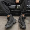 Luksusowe Męskie Buty Jeansowe Sznurowane Męskie Botki Odporne Na Ścieranie Duże Rozmiary 39-48 Buty do Chodzenia na Zewnątrz Nowe Męskie Buty