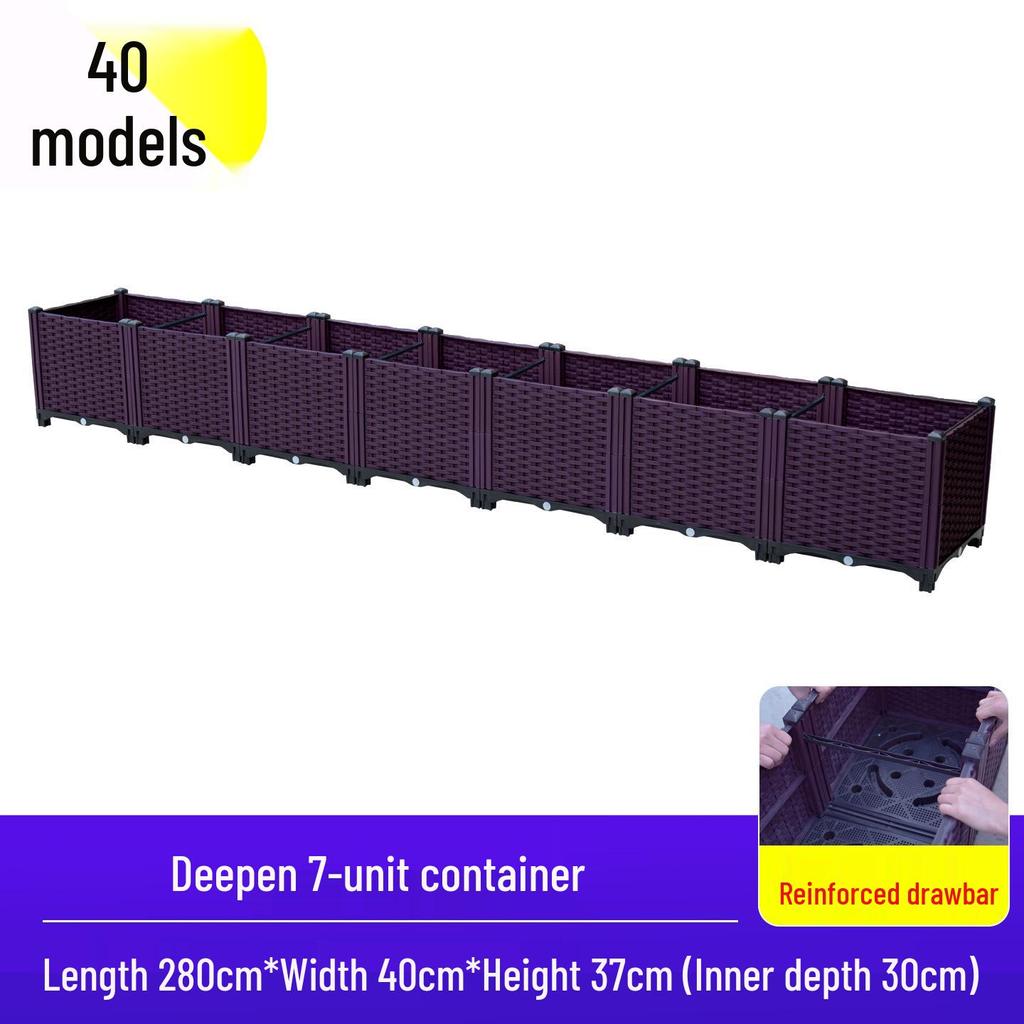 Extra Large Outdoor Vegetable Planting Box - Thickened Plastic Flower Trough