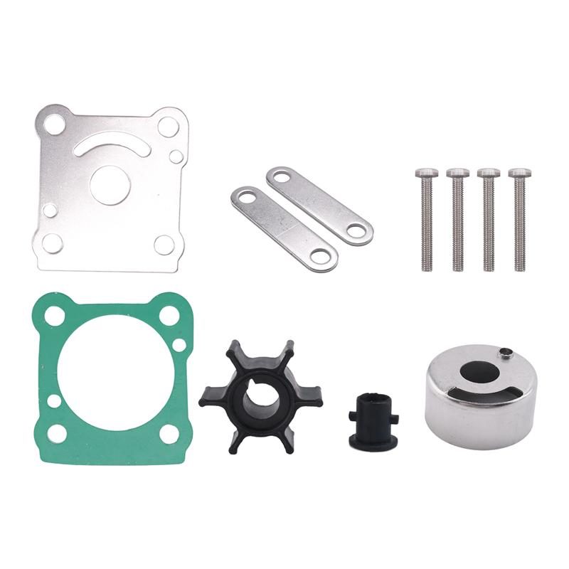 6G1-W0078-A1 Water Pump Impeller Repair Kit For Yamaha Outboards 6 8 HP & Mercury Mariner 6C 6D 8C 11656M 11656T-A99D