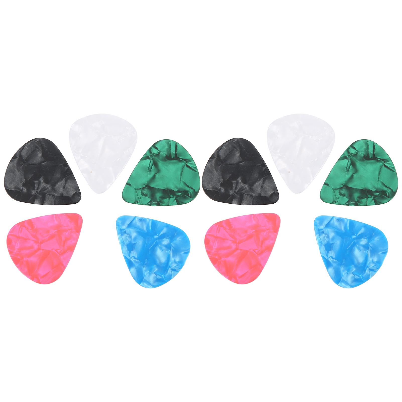 

10 шт. Медиаторы для гитары Целлулоид Универсальные Аксессуары для музыкальных инструментов Разноцветные 0,46 мм