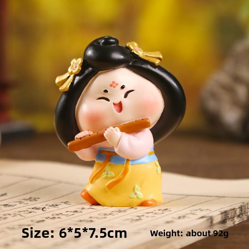 Musical Instrument Figurines, Ancient-style Tang Girl Figurines, Creative Cultural Products, Commemorative Items, Decorative Figurines