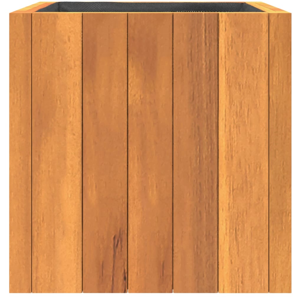 Plant Pot 25x25x25 cm Solid Acacia Wood