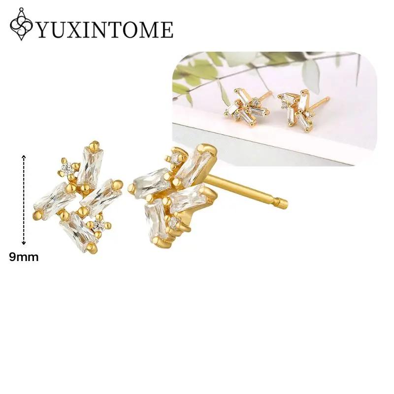 Dames 925 Zilveren Oorstekers Kristal Zirconia Waterdruppels Stud Hoops Goud Huggie Oorbellen Premium Luxe Feest Sieraden