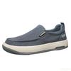Spring and Summer Breathable Casual Lightweight Canvas Shoes, Comfortable Sliding Sleeves, One-step Men's Loafers