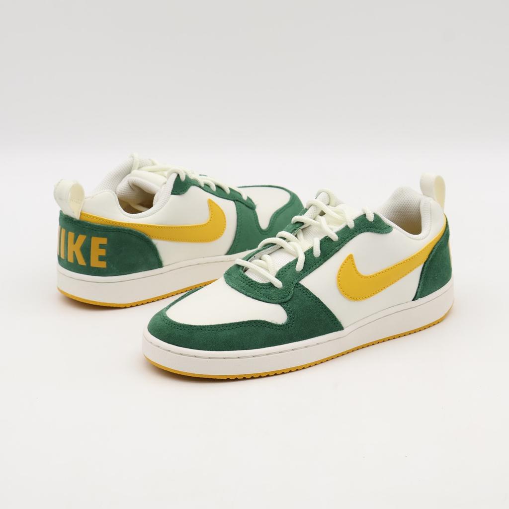 844881-100 Nike Court Borough Low Premium Sail Gorge Green Yellow Ochre (Men's)