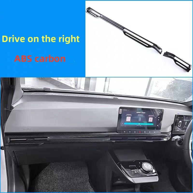 WAK1  LHD/RHD Car Window Control Lift Panel Cover Sticker Carbon Fiber 4pcs for MG4 MG 4 EV Mulan 2023- 2024 Acc.