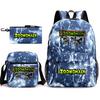 Deformed Zoo Surrounding Primary School Students Schoolbag Trend Starry Sky Backpack Leisure Three-piece Set