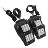 UTV Side Rear View Mirror 360 Degree Adjustable with LED Lights Fit for Polaris RZRRanger