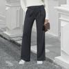 Stylish Women's Formal Trousers, Work Trousers, Business Casual Trousers, Wide-leg, Loose-fitting, High-waisted, Solid Color Casual Trousers