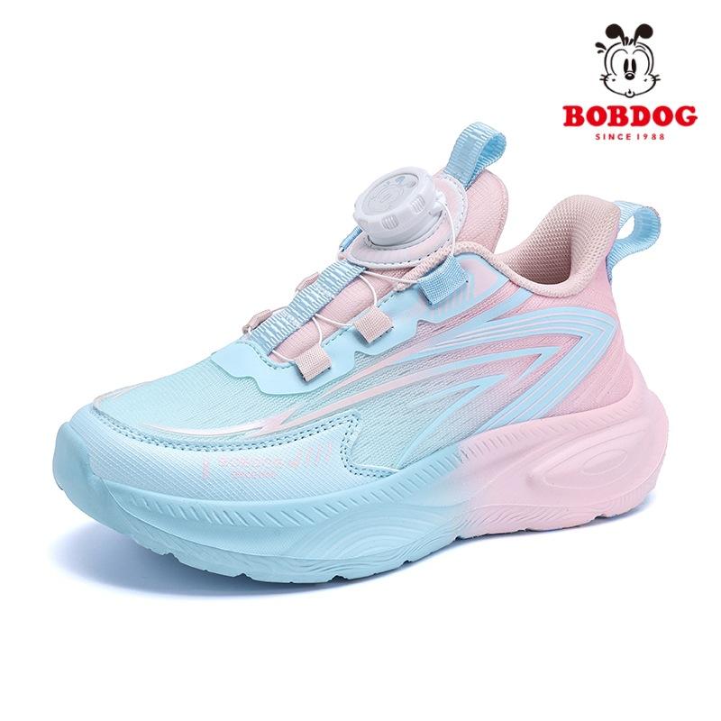 Spring and Autumn Mesh Breathable Middle and Older Children Rotating Button Girls Children Running Shoes