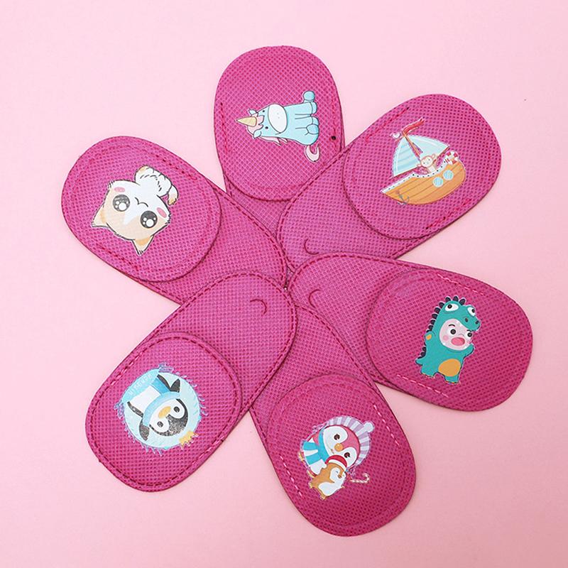 6 Stück Kinder Gesundheitswesen Kinder Kind Okklusion Medizinischer Faulenzer Augenklappe Augenabdeckung Für Kinder Schielen Behandlung Sehpflege Set