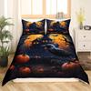 Happy Halloween Duvet Covers Queen King Size Lightweight Quilt Cover With 2 Pillowcases Horror Themed Bedding Sets No Comforter