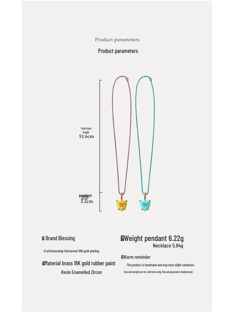 BTS Heart Pendant Necklace: Elegant, High-End Design, Versatile Women's Chain, Simple yet Stylish