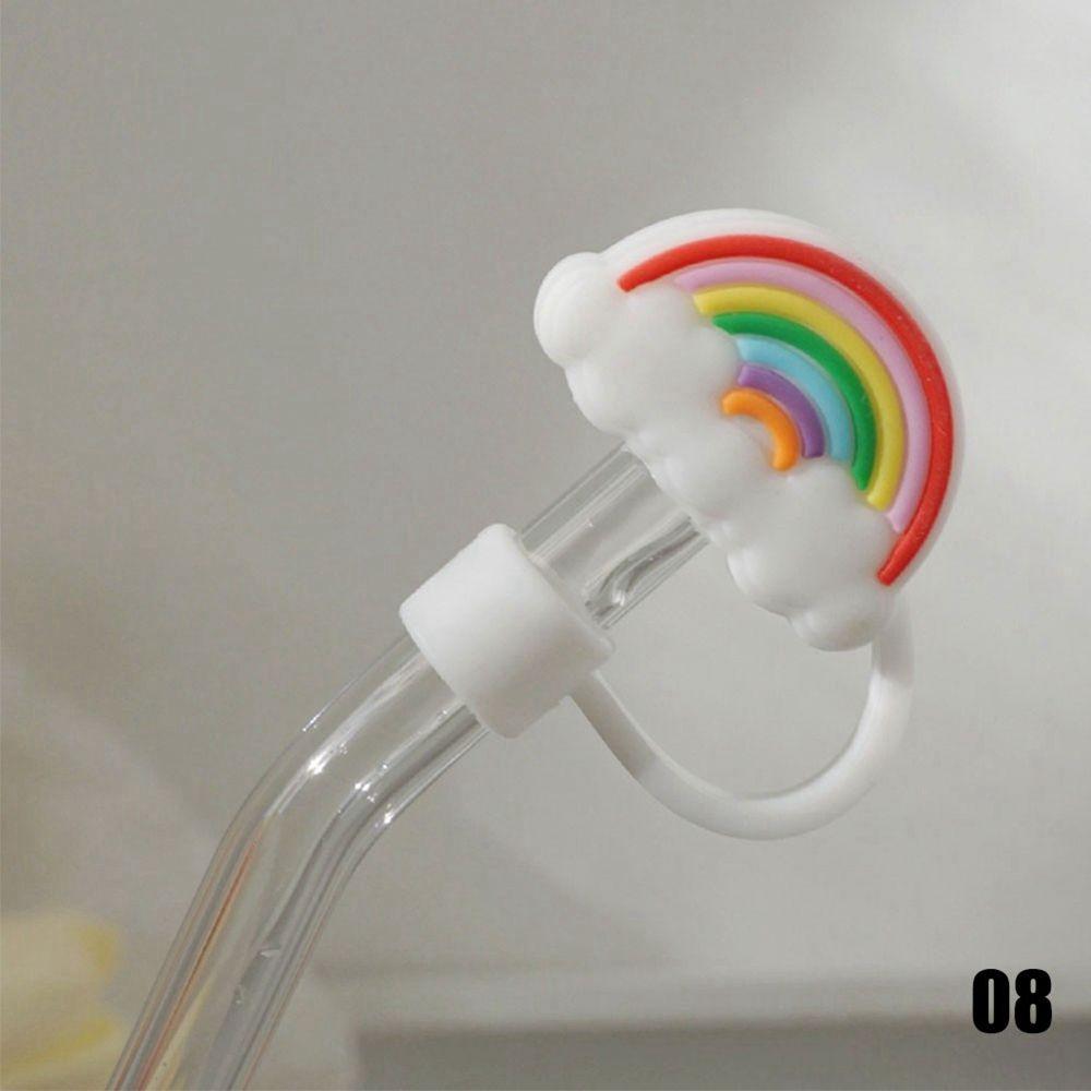 Anti-Dust for Straws Silicone Anti-Dust Cap Bottle Accessories Straws Decorative Cap Straw Plug